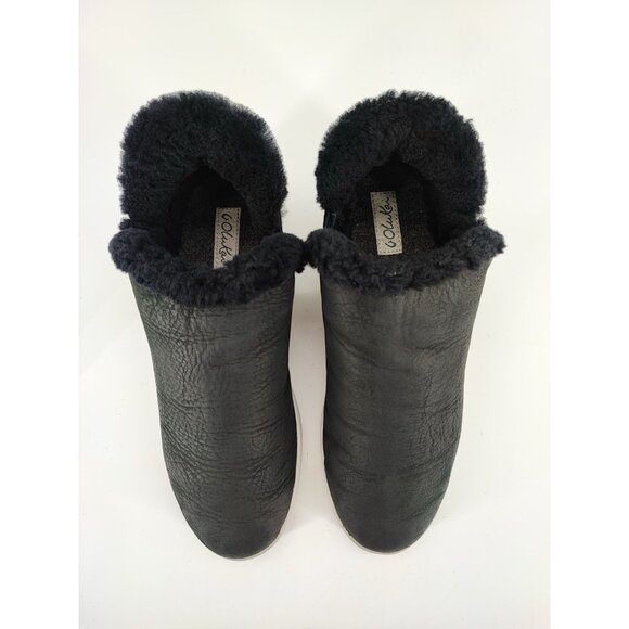 OluKai Women’s Malua Hulu Comfort Black Leather Booties Size 8.5 US - Picture 4 of 9